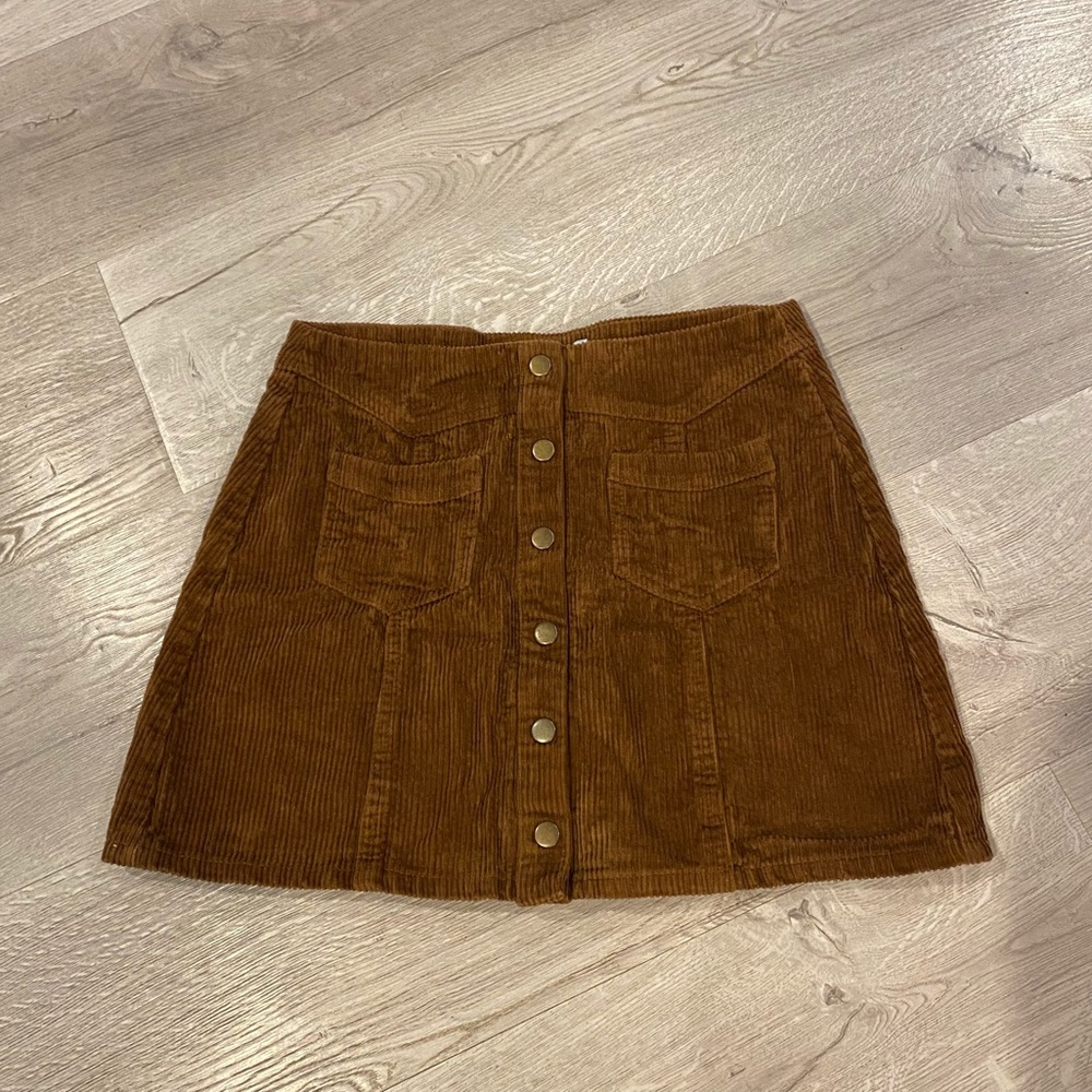 Boutique Corduroy Mini Skirt